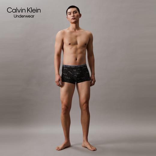 【海信嘉年华】Calvin Klein内衣ck24春夏新款男士三条装提花棉质低腰防夹臀平角内裤NP2680O 商品图1