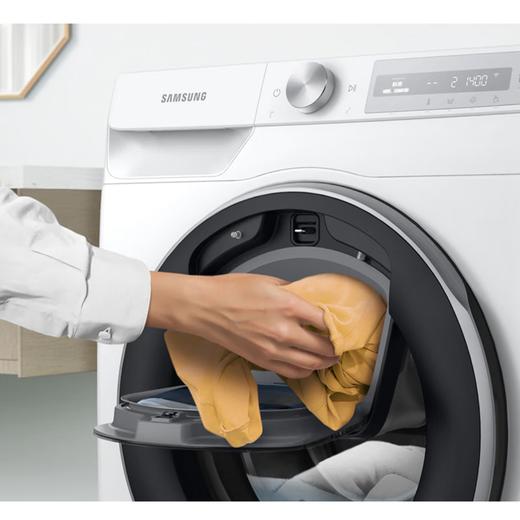 三星（SAMSUNG）10.5公斤全自动滚筒洗衣机 中途添衣 蒸汽除菌 AI智能控制 泡泡净 WW10T554DAT/SC 白色 商品图1