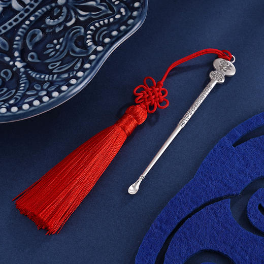 子佩集S999银【福至】耳勺摆件【EP430】2403 商品图3