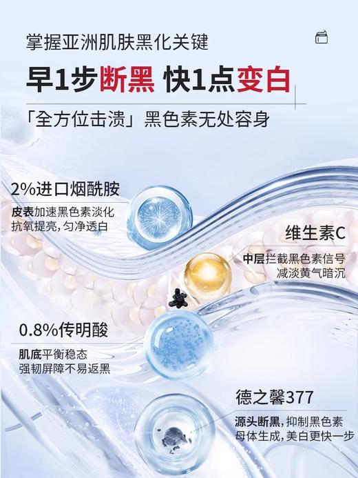 【直击根源 摆脱斑点肌】美白淡斑精华霜50g#377美白祛斑面霜精华保湿淡化色斑黄褐雀斑传明酸官方正品旗舰店 商品图4