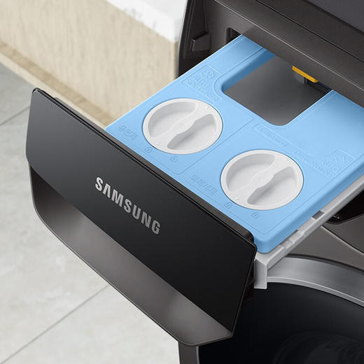 三星（SAMSUNG）原装进口12公斤大容量家用AI智能变频 泡泡净洗速净科技 超快洗自动投放 滚筒全自动洗衣机 洗烘一体WD12TP34DSX/SC 商品图4