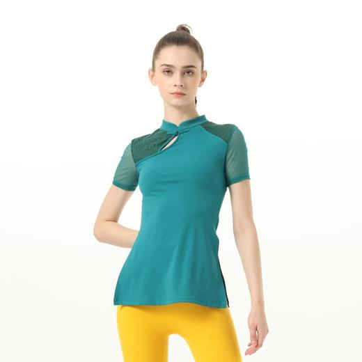 2024春夏新款中国风盘口忆之瑜伽运动上衣 商品图0