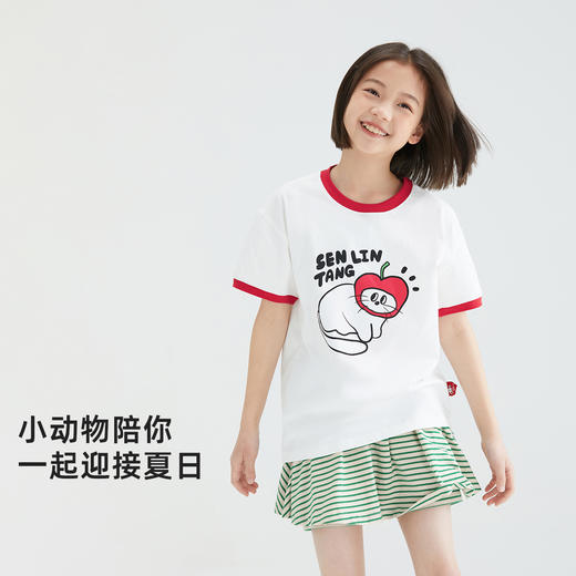 森林棠 24夏款神奇动物儿童短袖T恤 商品图1