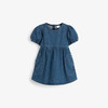 【简洁时髦 柔软舒适】Little maven儿童牛仔裙 2023夏季欧美公主裙 纯色圆领女童连衣裙 商品缩略图4