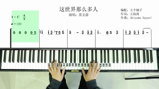 《这世界那么多人》演奏示范 商品图0