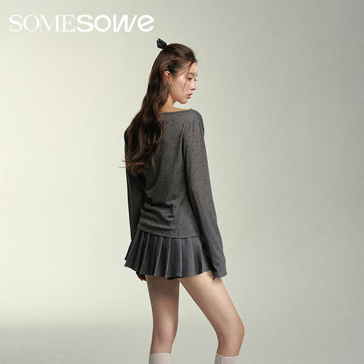 预售 | SOMESOWE 折纸蝴蝶结波点微透上衣-S2407044[福利品] 商品图4