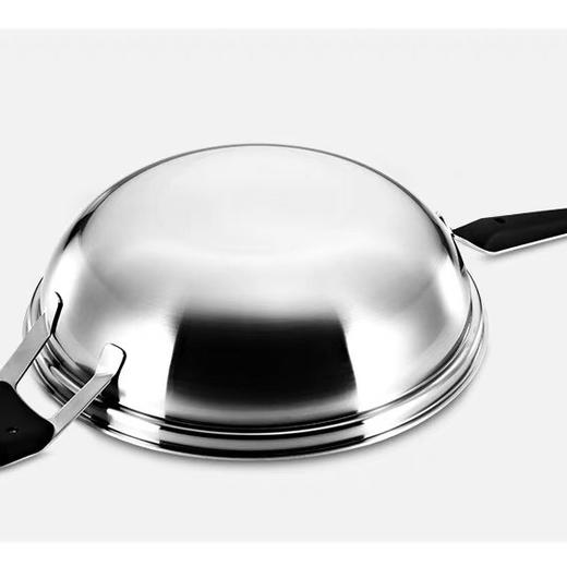 雷萨系列五层钢32cm单柄炒锅带钢盖 商品图5