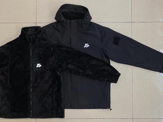 【贴标款夹克风衣男女同款】无内胆单层户外休闲运动男女同款上衣可拆卸帽夹克风衣外套有3处魔术贴位置 03h 商品图11