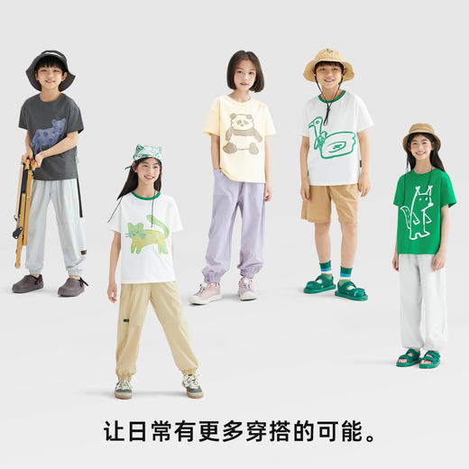 森林棠24夏款儿童单向导汗短袖T恤40322402 商品图3