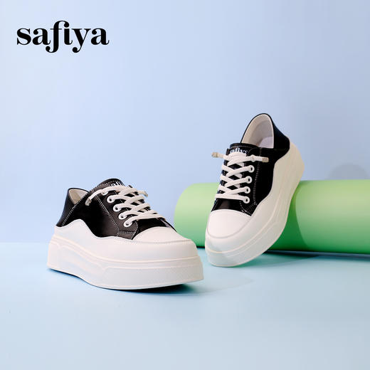 超值精选|Safiya/索菲娅2024春夏透气两穿小白鞋 SF33912214 商品图3