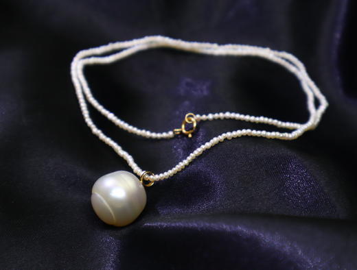 【福禄】系列南洋白珠项链 商品图0