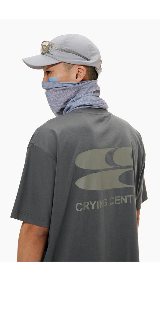 CryingCenter六色基础运动速干液氨凉感短袖T恤 跑步浆板户外 商品图8