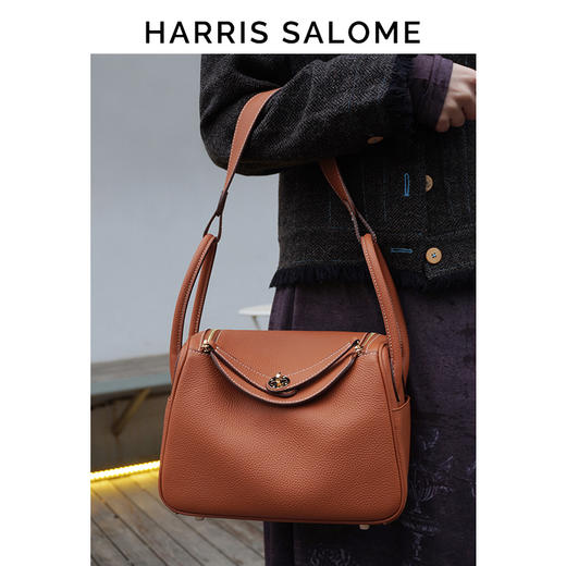 Harris Salome质感琳迪包 头层牛皮手提单肩斜挎包 商品图7