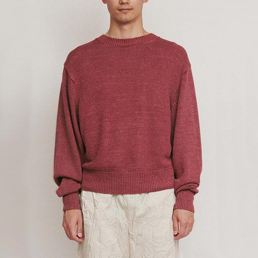 DIGAWEL Stonewashed silk sweater 天然蚕丝褪色加工套头针织衫 商品图0