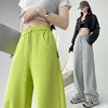 窄版香蕉运动裤女春季美式直筒宽松显瘦休闲阔腿卫裤   SKW-XBS-1888#【2306#】 商品缩略图1
