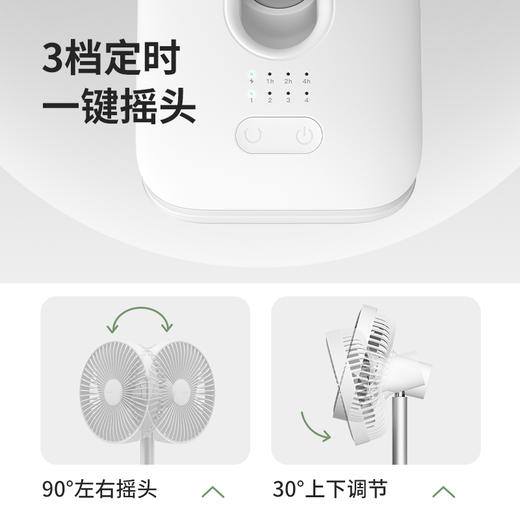 【小家电】几素夹子摇头风扇	FA13R（8000mAh）HF 商品图3