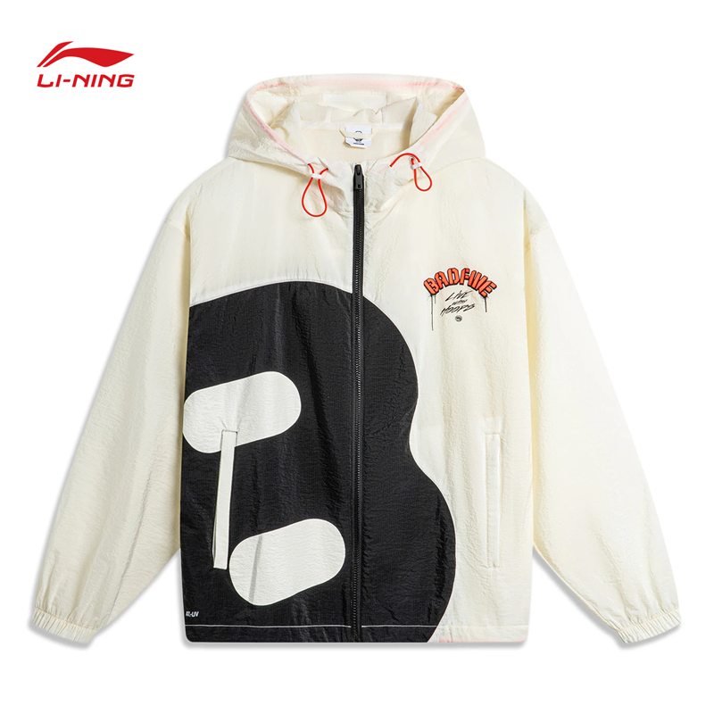【51抢先购】李宁反伍BADFIVE男子防晒防泼水宽松运动风衣AFDU417