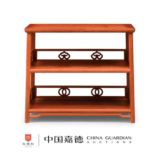 红桥红  家具严选  缅甸花梨（大果紫檀）  【75 如意卡子花 茶水架】 商品图0