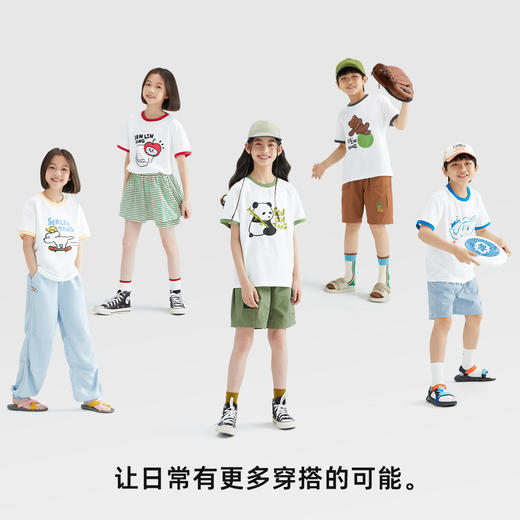 森林棠 24夏款神奇动物儿童短袖T恤 商品图3