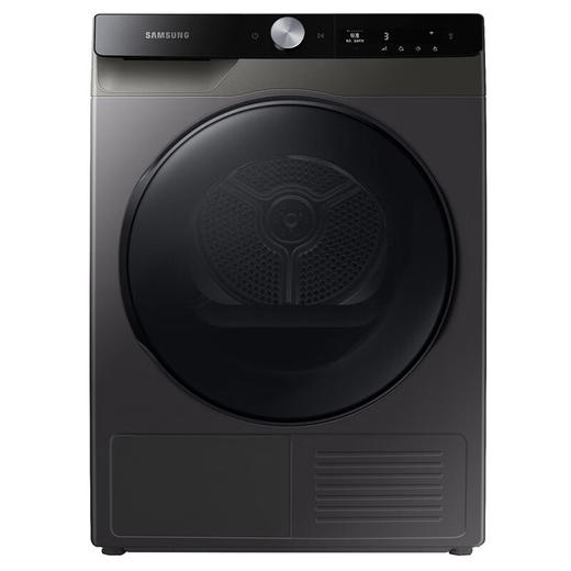 三星（SAMSUNG）9公斤大容量热泵式烘干机 左右双向开门 低温干衣手机WiFi智控除菌防皱 35分快烘 DV90T7440BX/SC 钛晶灰 商品图0
