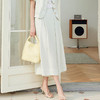 玳莎宽松八分裙裤女2024新款夏季遮跨显瘦休闲裤时尚气质阔腿裤 EB36302 商品缩略图1