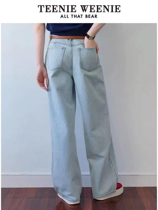 [Teenieweenie]B4F| 高腰直筒牛仔裤 商品图2