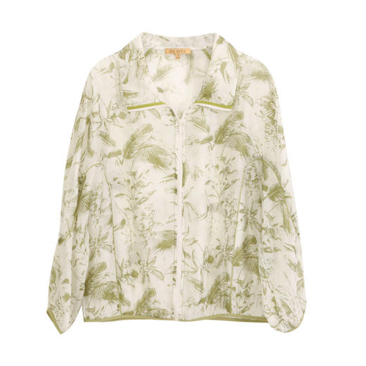 玳莎天丝立领宽松外套女士2024年夏季新款休闲轻薄透气印花防晒衣   EB37301 商品图4