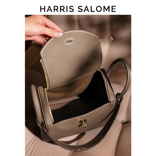 Harris Salome质感琳迪包 头层牛皮手提单肩斜挎包 商品图11