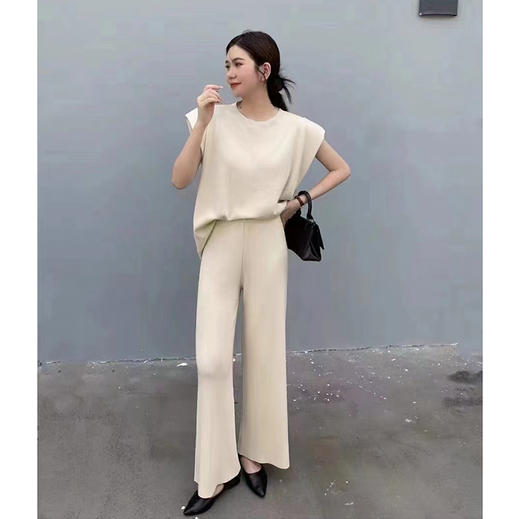 【特惠不退换】冰爽丝针织上下两件套装   FLW-LSH4CB7369 商品图0