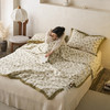 自然醒A类韩式云朵纱大豆夏被花边全棉空调被夏天薄被子可机洗纯棉夏凉被1.5LFS 商品缩略图1