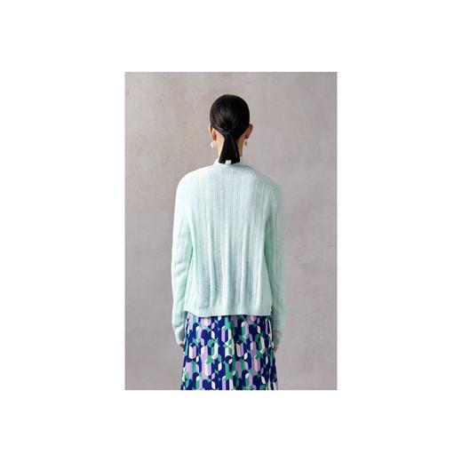 3楼 皮皮狗女式提花V领开衫 商品图2