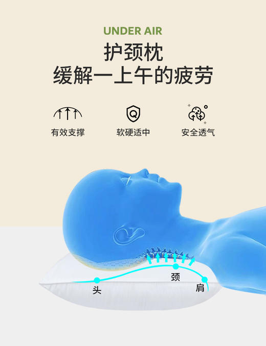 中小学学生午休一体被可折叠午休垫午睡神器underair   51深圳校服 商品图3