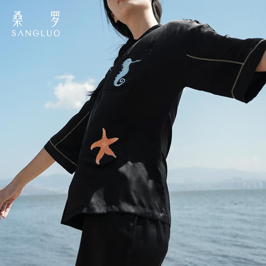 【新品】桑罗海岛系列撞色短袖套装 商品图1