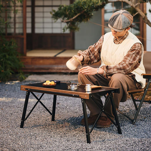 NatureHike挪客方折IGT速开折叠桌 户外露营烧烤野餐可拼接超轻组合桌可拆卸 黑色 商品图8