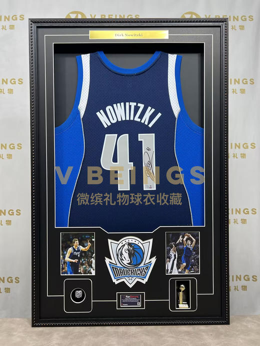 收藏系列 诺维斯基 独行侠队蓝色41号 亲笔签名球衣 商品图1
