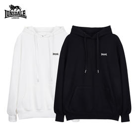 LONSDALE/龙狮戴尔 纯色高级慵懒连帽情侣卫衣[福利品]