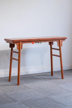 红桥红  家具严选  缅甸花梨（大果紫檀）【118 一块玉刀牙 平头案】