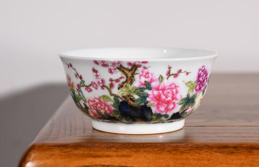 粉彩花卉主人杯 商品图0