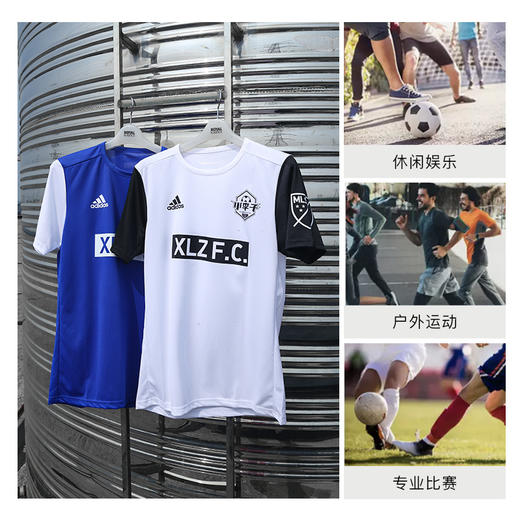 小李子阿迪达斯运动比赛休闲训练服足球比赛跑步过人王短袖成人男 商品图3