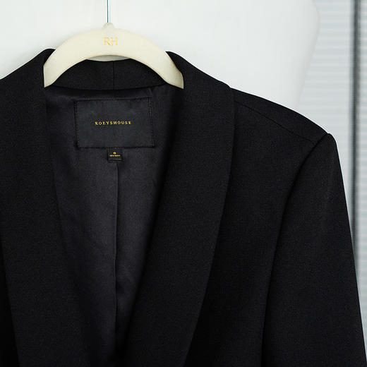 罗衣高级感通勤小香风薄款外套女2024春装新款休闲黑色西装09283 商品图3