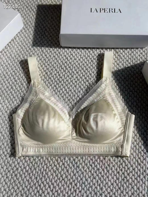 出口原单内衣Laperla桑蚕丝缎面蕾丝 商品图6