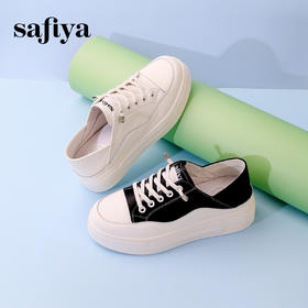 超值精选|Safiya/索菲娅2024春夏透气两穿小白鞋 SF33912214