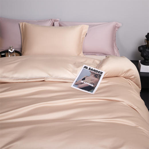 【麦上家居】纯色双拼极品长绒棉四件套MS 商品图4