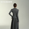预售 | SOMESOWE 假两件弧形堆褶上衣-S2407050[福利品] 商品缩略图1