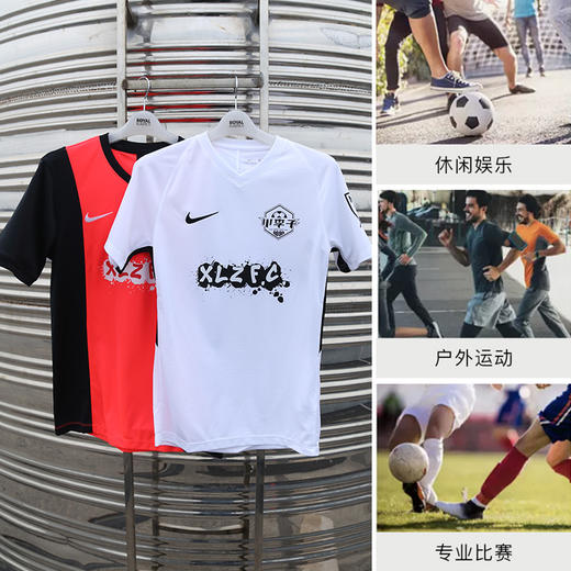 小李子耐克运动比赛足球训练服跑步健身过人王印花休闲短袖成人男 商品图3