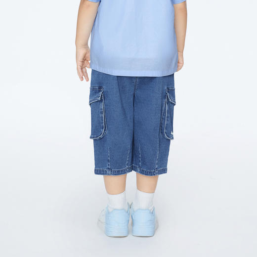 男童莱卡牛仔七分裤裤子夏季新款安奈儿童装实体店同款XB426565 商品图2