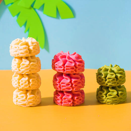 【多种口味好吃不腻】盒装三味小花曲奇 商品图4