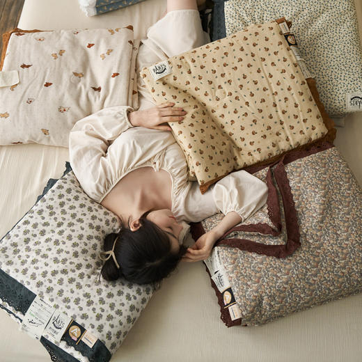 自然醒A类韩式云朵纱大豆夏被花边全棉空调被夏天薄被子可机洗纯棉夏凉被1.5LFS 商品图14