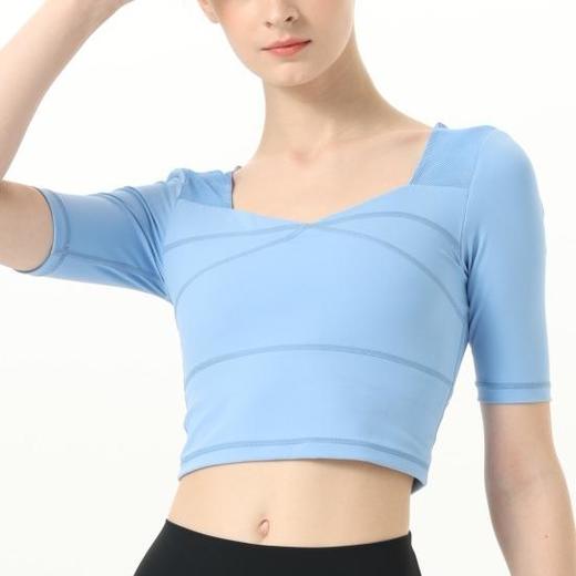 2024春夏新款S锦乔露脐瑜伽运动上衣 商品图2