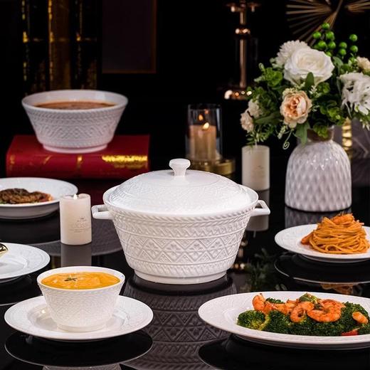 碗碟套装家用釉下彩景德镇陶瓷骨瓷餐具碗盘全套轻奢碗筷乔迁组合 商品图3